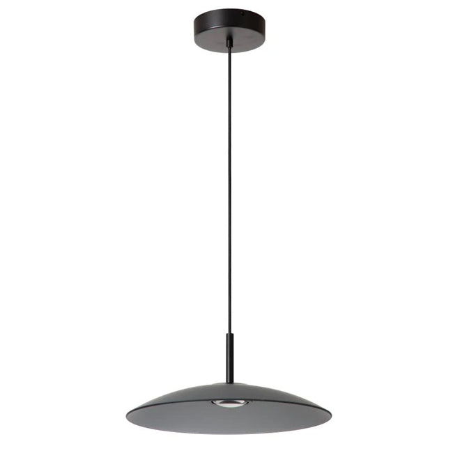 Lámpara colgante vidrio negro humo dimable Ø40 cm LED 11 W - LULC0281