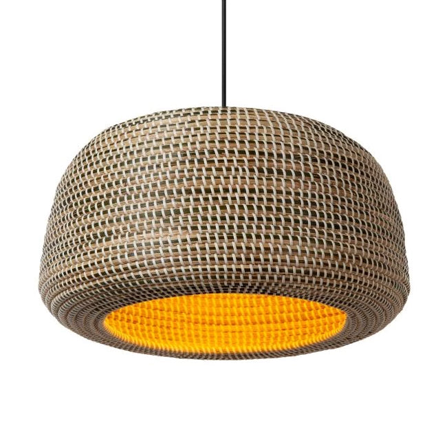 Lámpara colgante metal hierba marina marrón Ø47 cm E27 -  LULC0285