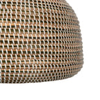 Lámpara colgante metal hierba marina marrón Ø47 cm E27 -  LULC0285