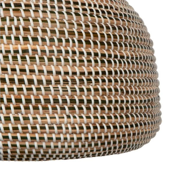 Lámpara colgante metal hierba marina marrón Ø47 cm E27 -  LULC0285