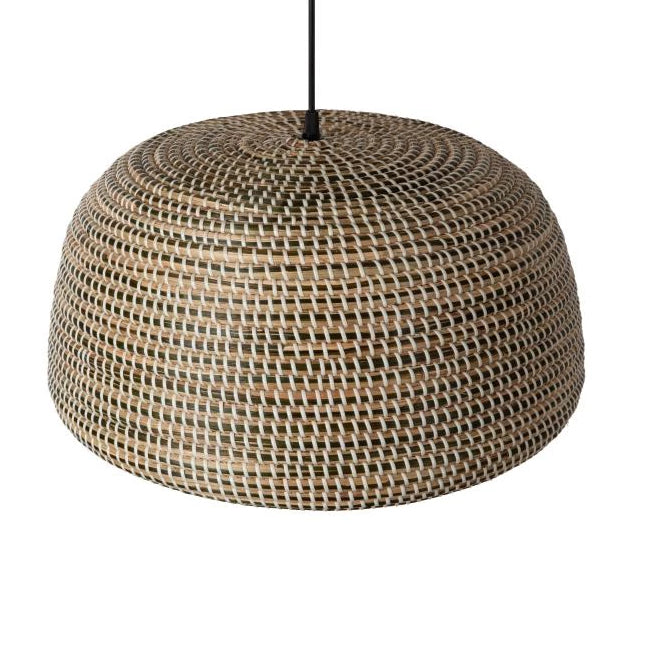 Lámpara colgante metal hierba marina marrón Ø47 cm E27 -  LULC0285
