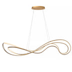 Lámpara colgante metal policloruro de vinilo dorado 1,60 cm LED 54W - LULC0292