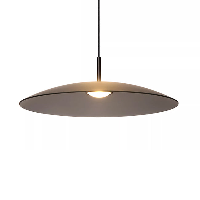 Lámpara colgante vidrio negro humo Ø 60 cm LED 18,6 W - LULC0299
