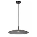Lámpara colgante vidrio negro humo Ø 60 cm LED 18,6 W - LULC0299