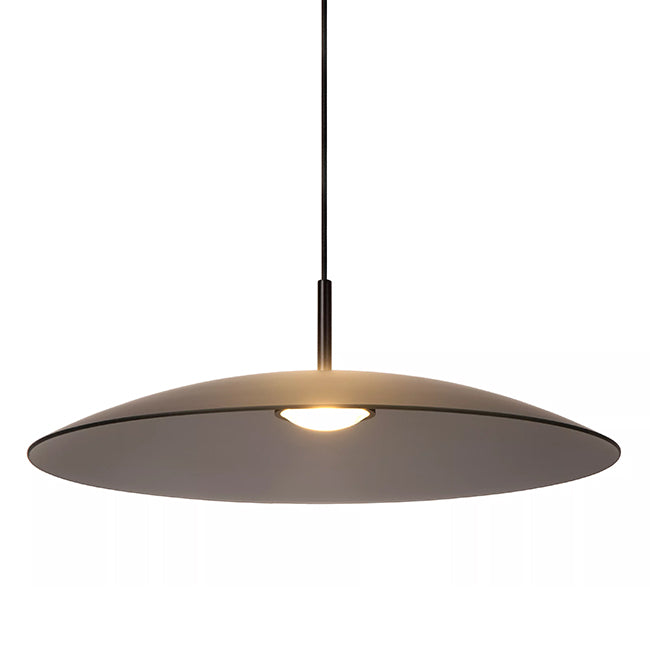 Lámpara colgante vidrio negro humo Ø 60 cm LED 18,6 W - LULC0299