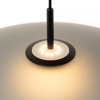 Lámpara colgante vidrio negro humo Ø 60 cm LED 18,6 W - LULC0299