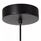 Lámpara colgante vidrio negro humo Ø 60 cm LED 18,6 W - LULC0299