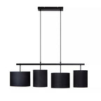 Lámpara colgante metal tela 107 cm 4 luces E27 - LULC0301