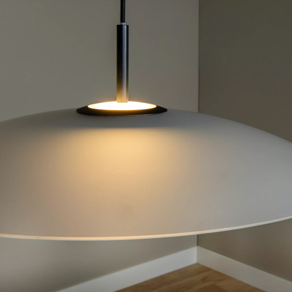 Lámpara colgante vidrio opal dimeable Ø 60 cm LED 18,6 W - LULC0304