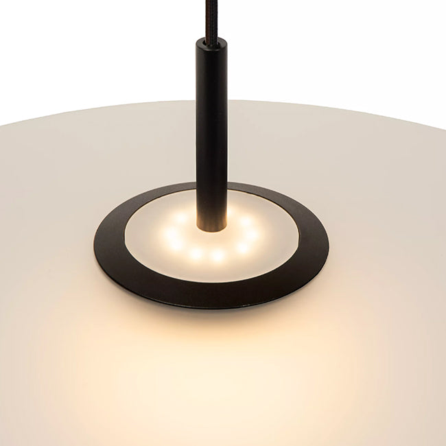 Lámpara colgante vidrio opal dimeable Ø 60 cm LED 18,6 W - LULC0304