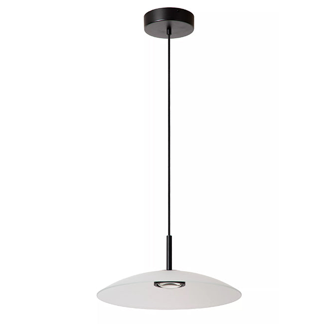 Lámpara colgante vidrio opal dimeable Ø 40 cm LED 11 W  - LULC0305