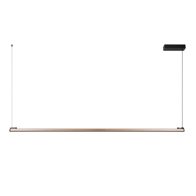 Lámpara colgante lineal aluminio taupe 36W LED - LULC0308