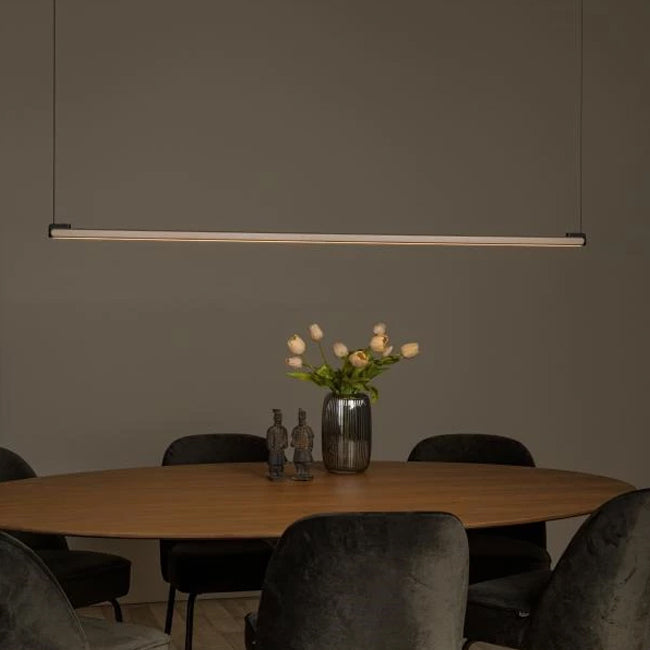Lámpara colgante lineal aluminio taupe 36W LED - LULC0308