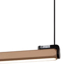 Lámpara colgante lineal aluminio taupe 36W LED - LULC0308