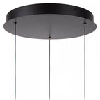 Lámpara colgante metal vidrio ámbar tres luces de 4,3W cada una LED - LULC0319