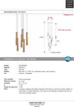 Cargar imagen en el visor de la galería, Lámpara colgante aluminio bronce Ø38 cm 6x6W LED - LULC0320
