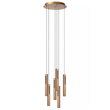 Cargar imagen en el visor de la galería, Lámpara colgante aluminio bronce Ø38 cm 6x6W LED - LULC0320
