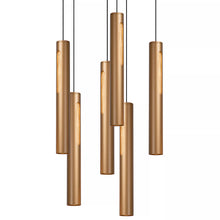 Cargar imagen en el visor de la galería, Lámpara colgante aluminio bronce Ø38 cm 6x6W LED - LULC0320

