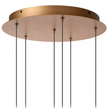Cargar imagen en el visor de la galería, Lámpara colgante aluminio bronce Ø38 cm 6x6W LED - LULC0320
