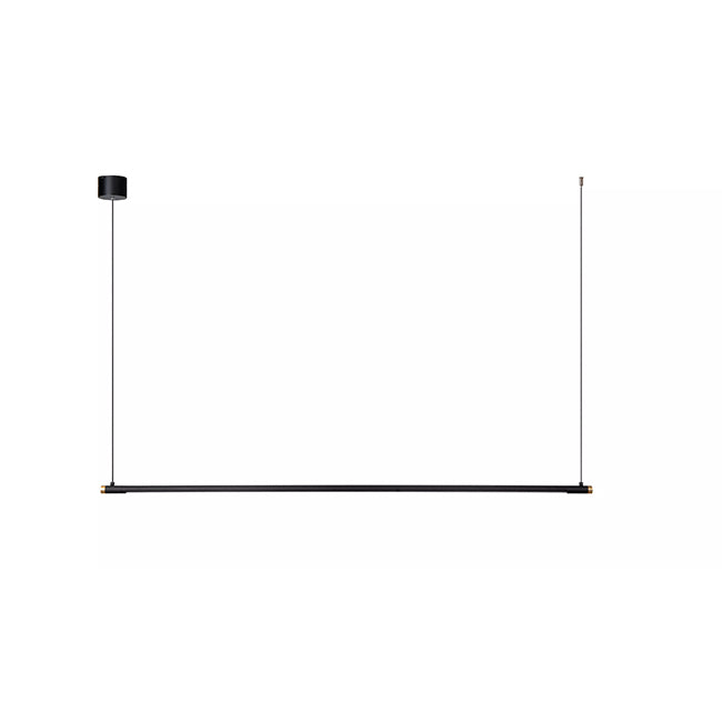 Lámpara colgante aluminio negro oro 1,521 cm 22W LED - LULC0322