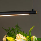 Lámpara colgante aluminio negro oro 1,521 cm 22W LED - LULC0322
