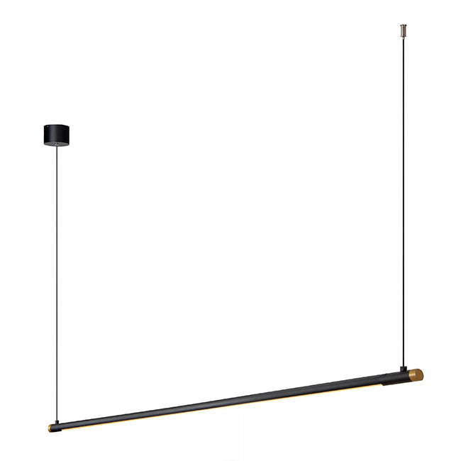Lámpara colgante aluminio negro oro 1,521 cm 22W LED - LULC0322