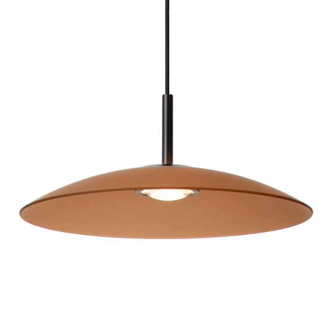 Lámpara colgante vidrio dimeable ámbar Ø 40 cm 11W 2700K LED - LULC0325