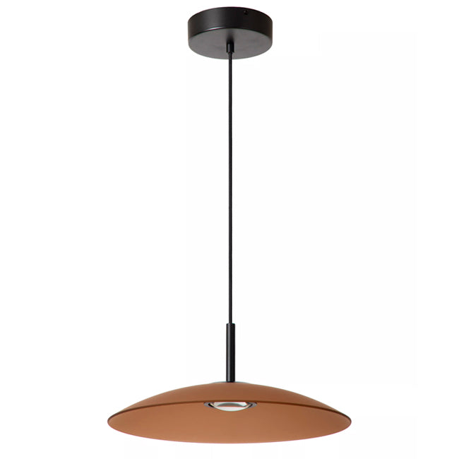 Lámpara colgante vidrio dimeable ámbar Ø 40 cm 11W 2700K LED - LULC0325