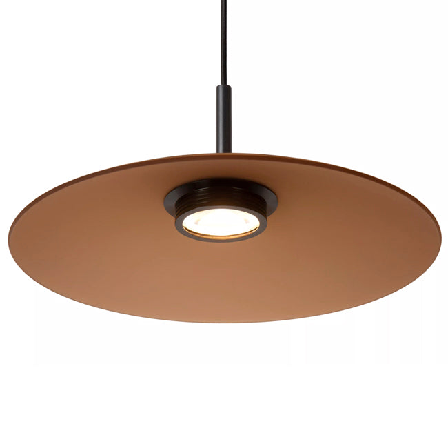 Lámpara colgante vidrio dimeable ámbar Ø 40 cm 11W 2700K LED - LULC0325