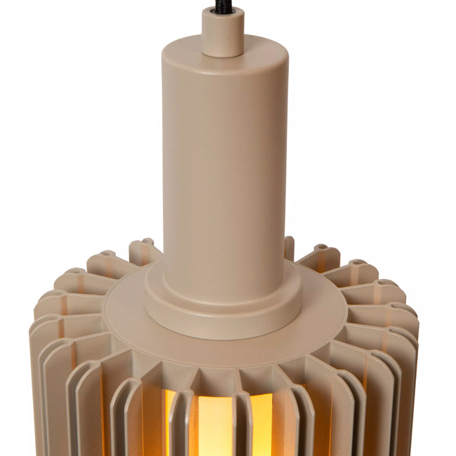 Lámpara colgante aluminio taupe Ø40cm 3 luces E27 - LULC0326