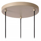 Lámpara colgante aluminio taupe Ø40cm 3 luces E27 - LULC0326