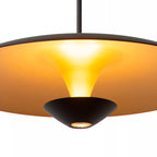 Lámpara colgante aluminio negro oro mate Ø40 cm 12W LED - LULC0327