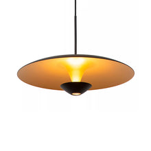 Cargar imagen en el visor de la galería, Lámpara colgante aluminio negro oro mate Ø40 cm 12W LED - LULC0327
