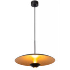 Lámpara colgante aluminio negro oro mate Ø40 cm 12W LED - LULC0327