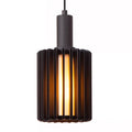 Lámpara colgante aluminio negro Ø15 cm E27 - LULC0328