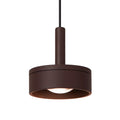 Lámpara colgante aluminio marrón óxido exterior interior IP54 Ø 11 cm 8 W  LED - LULC0330