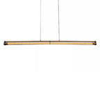 Lámpara colgante aluminio champán 2x16,5W sensor de movimiento de mano  - LULC0331