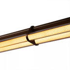 Lámpara colgante aluminio champán 2x16,5W sensor de movimiento de mano  - LULC0331