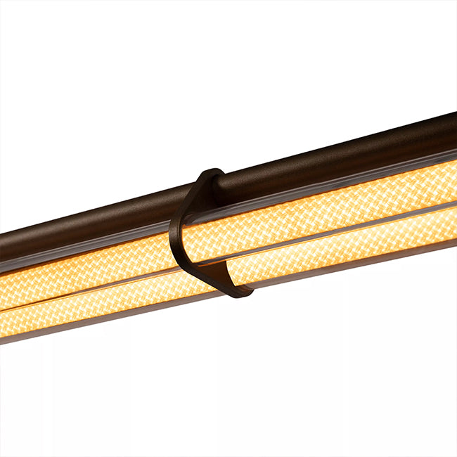 Lámpara colgante aluminio champán 2x16,5W sensor de movimiento de mano  - LULC0331