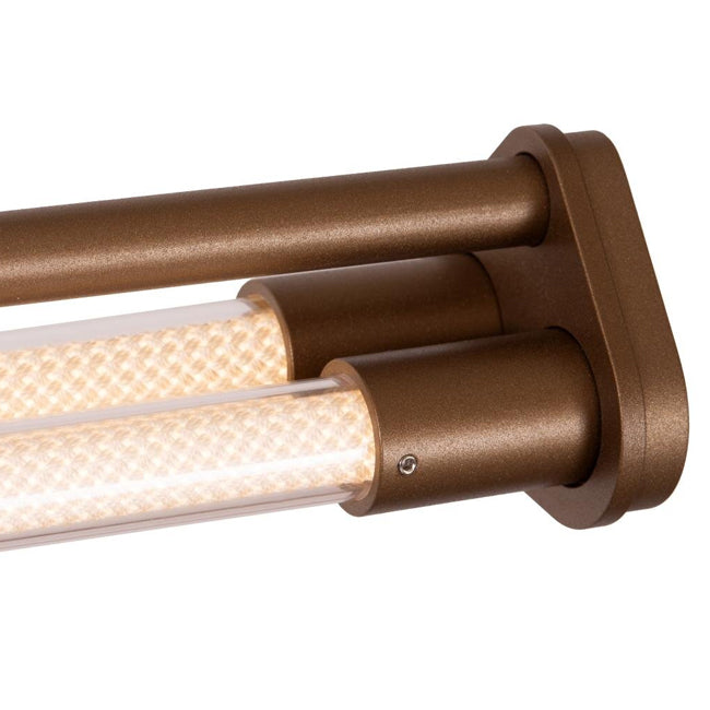 Lámpara colgante aluminio champán 2x16,5W sensor de movimiento de mano  - LULC0331