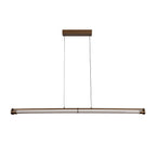 Lámpara colgante aluminio champán 2x16,5W sensor de movimiento de mano  - LULC0331