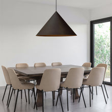 Cargar imagen en el visor de la galería, Lámpara colgante hierro gris Ø 60 cm E27 - LULC0333
