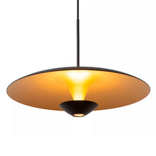 Cargar imagen en el visor de la galería, Lámpara colgante aluminio negro oro mate Ø80 cm 12w LED - LULC0335
