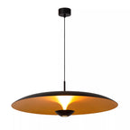 Lámpara colgante aluminio negro oro mate Ø80 cm 22w LED - LULC0335