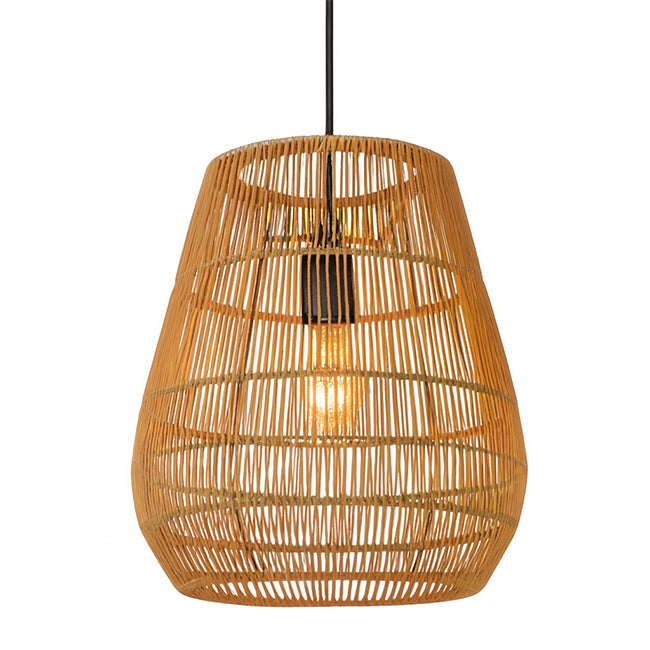 Lámpara colgante PVC natural Ø35x39 cm E27 - LULC0337