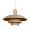 Lámpara colgante metal taupe Ø38x24,5 cm E27 - LULC0342