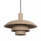 Lámpara colgante metal taupe Ø38x24,5 cm E27 - LULC0342