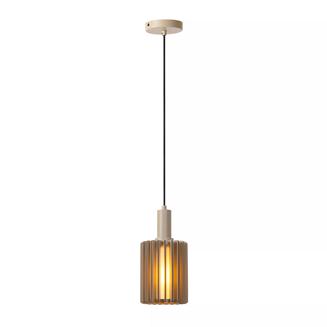 Lámpara colgante aluminio taupe Ø15 cm E27 - LULC0343