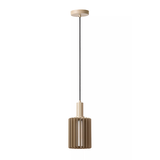 Lámpara colgante aluminio taupe Ø15 cm E27 - LULC0343