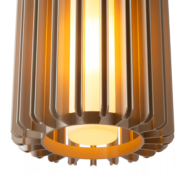 Lámpara colgante aluminio taupe Ø15 cm E27 - LULC0343